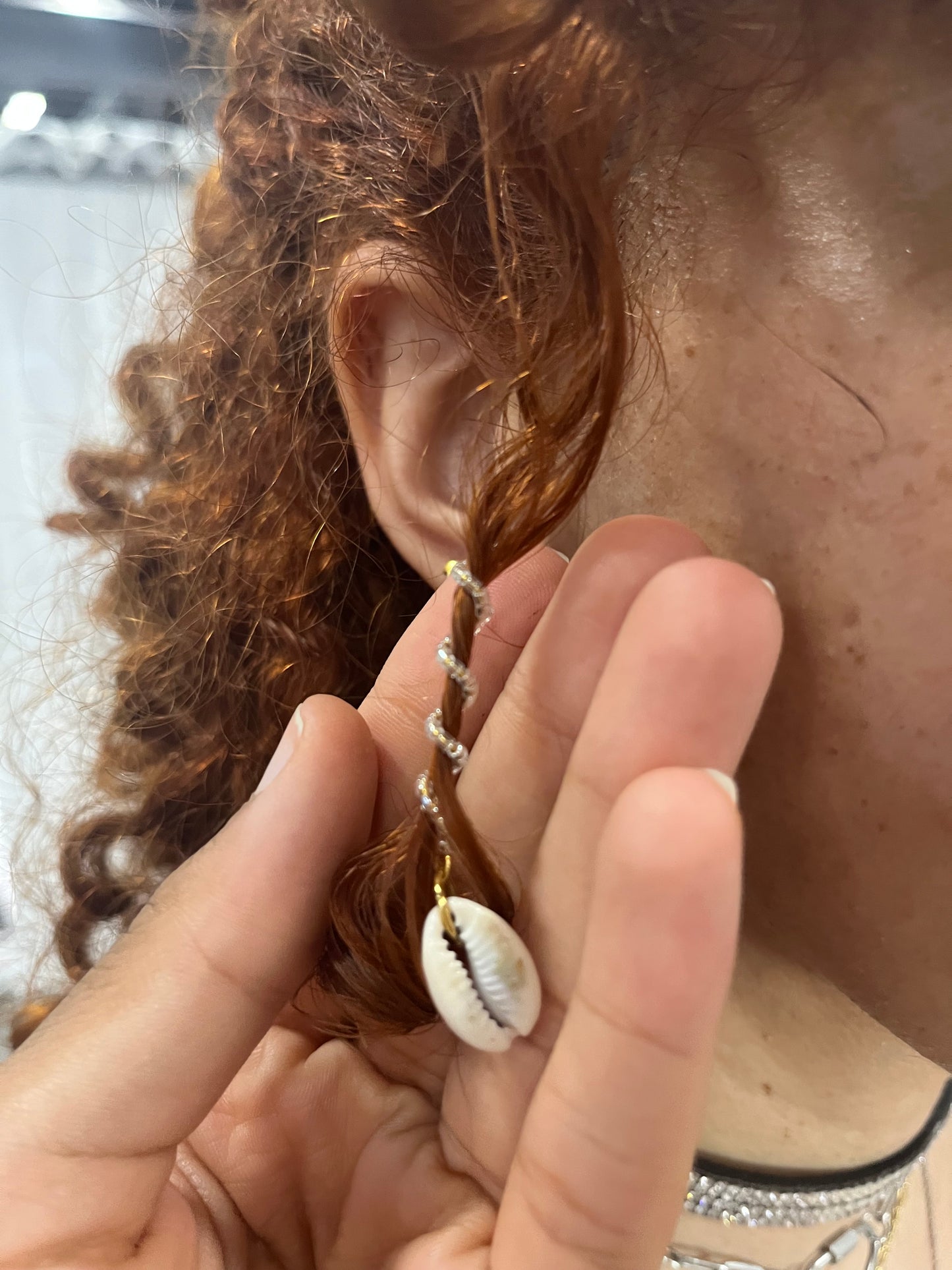 Torsadé perlée avec Cauri naturel